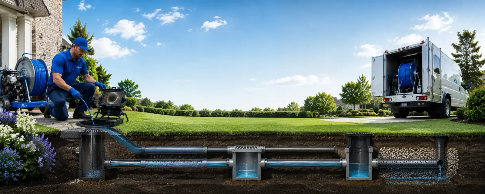 Outdoor drain cleaning information for Brookfield, VT
